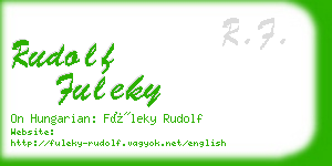 rudolf fuleky business card